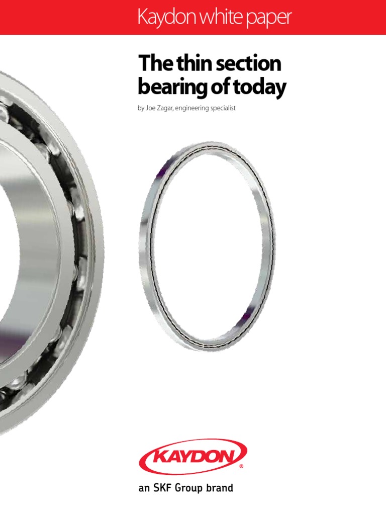The Thin Section Bearing of Today An SKF Group Brand PDF Bearing