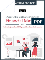 Financial Markets: 1 Week Online Certi Cation Course On