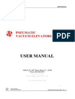 User Manual: Pneumatic Vacuum Elevators LLC