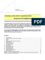 Technical Fire Safety Guidance Note: Access For Fire Appliances