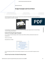 Isolated Footing Design Example and Excel Sheet