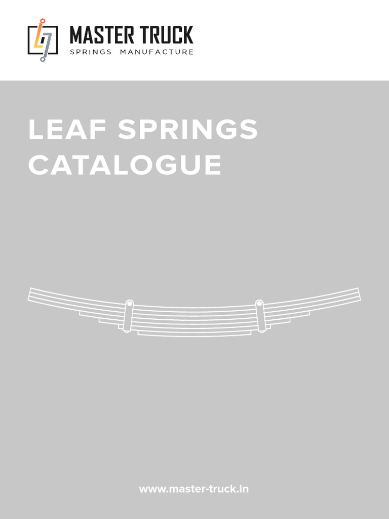 Leaf Springs Product Catalogue | PDF | Truck | Axle