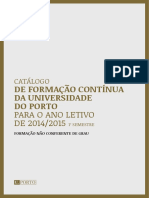 Catalogo de Formacao Continua U.Porto 2014-15