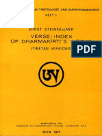 Ernst Steinkellner - Verse-Index of Dharmakirti's Works (Tibetan Versions) (1977, Arbeitskreis Fur Tibetische Und Buddhistische Studien)