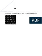 Write A C++ Program That Will Print The Following Pattern.: Graded Lab 4 Topic: Nested Loop