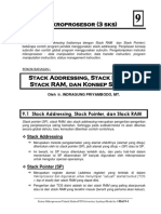 Sistem Mikroprosesor (3 SKS) : 9.1 Stack Addressing, Stack Pointer, Dan Stack RAM