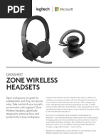 Zone Wireless Headsets: Datasheet