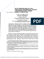 A Comparison of Russian and U.S Pay Allocation Decisions, Distributive Justice Judgments and Productivity Under Different Payment Condition