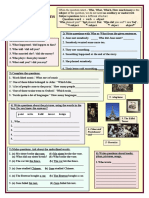 Subject Questions: Question Word + Verb + Object