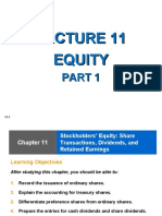 Lecture 11 - Stockholders Equity