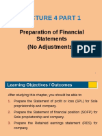 Lecture 4 Part 1 - Preparation Fin Statements