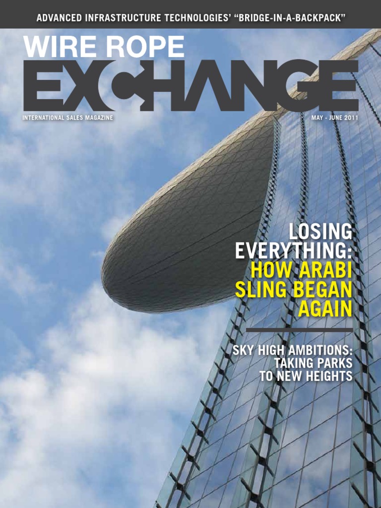 Wire Rope Exchange June 2011 PDF Subsea (Technology) Crane (Machine)