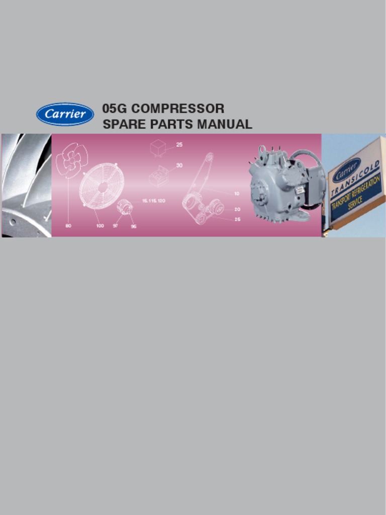05G Compressor Spare Parts Manual PDF Screw Pump