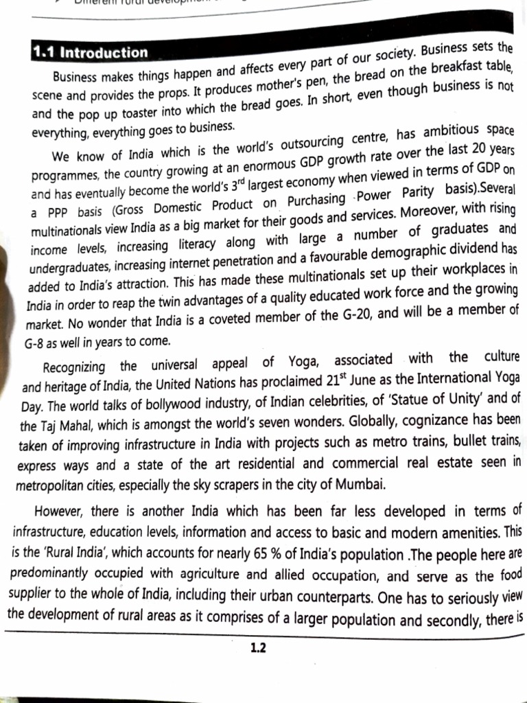 Fundamentals of Rural Development Chapter 1 PDF Rural Development