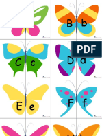Free Butterfly Alphabet Puzzles