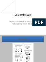 Calculating Electrostatic Force with Coulomb's Law