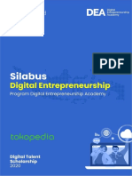 Silabus Tokopedia Digital Entrepreneurship Dea