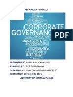 Project, Corporate Governance