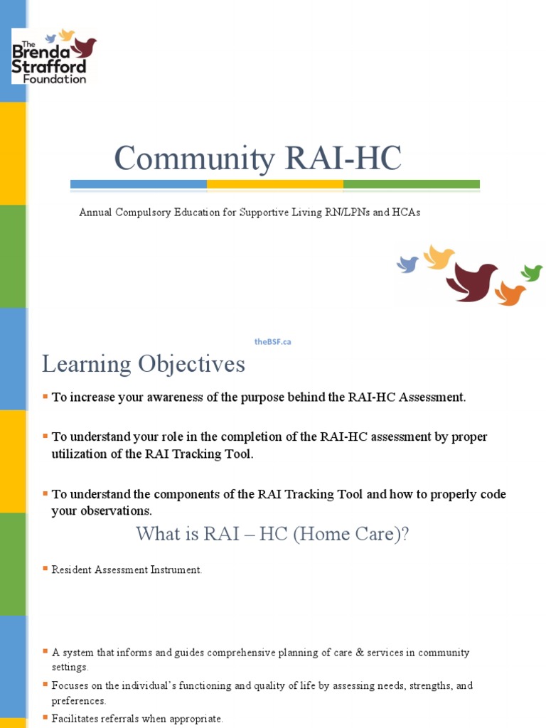 RAI-HC Training for Supportive Living Staff | PDF | Urinary ...