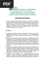 DECLARAÇÃO DE BRASÍLIA - ASPA