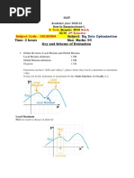 Subject Code: 18CS3064: Time: 2 Hours Max. Marks: 50 Key and Scheme of Evaluation