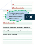 4°  ADJETIVO DETERMINATIVOS