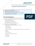 Study and Work: Producing Extended Responses: Speaking Lesson