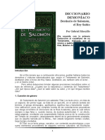 Muscillo - Diccionario Demoníaco. Bestiario de Salomón, El Rey Sabio