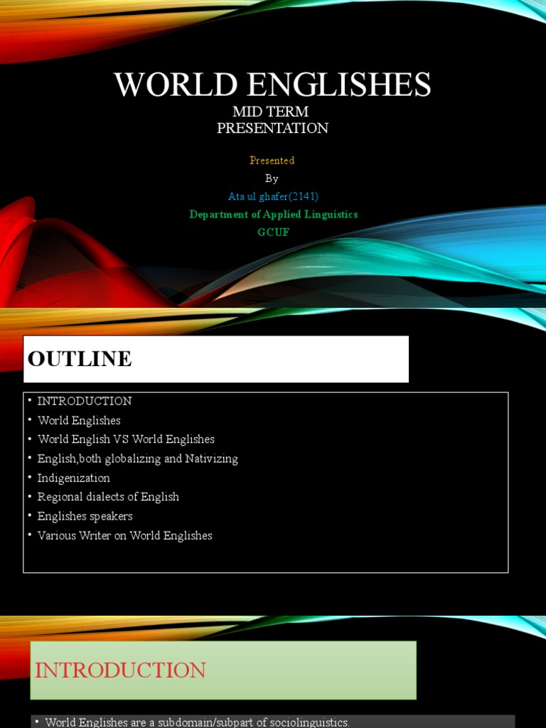 Understanding World Englishes | PDF | English Language | First Language
