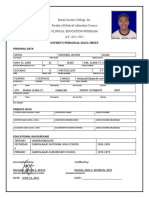 Intern'S Personal Data Sheet Personal Data