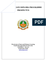 Post Graduate Diploma Programme Prospectus