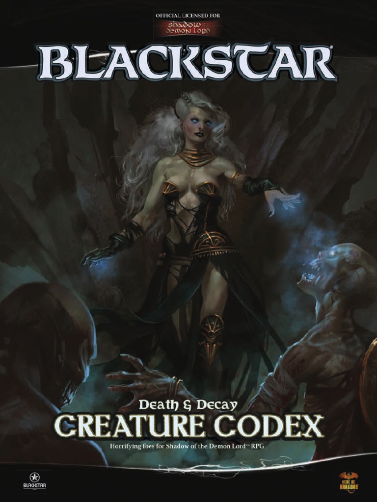 Blackstar death decay creature codex pdf horror films poison