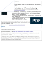 Characterizing an Inverted Pavement System