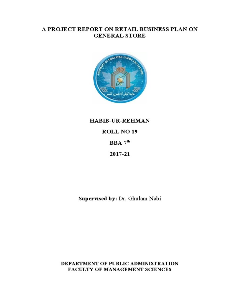 Retail Business Plan for Ghosia Store | PDF | Retail | Marketing