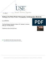 Getting To The Photo Finish: Photography, Autobiography, Modernity