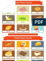Food Flash Cards 2x3