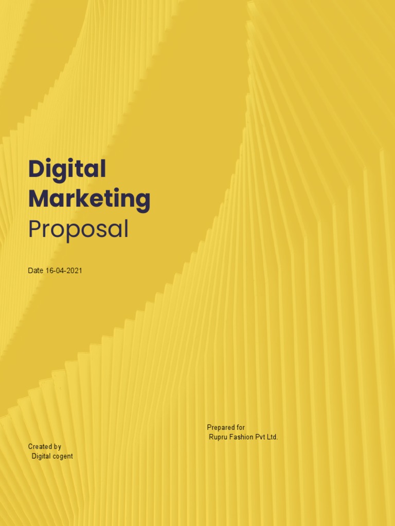 Digital Marketing Proposal-1 | PDF | Search Engine Marketing | Search