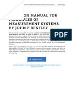 Solution Manual For Principles of Measurement Systems by John P Bentley
