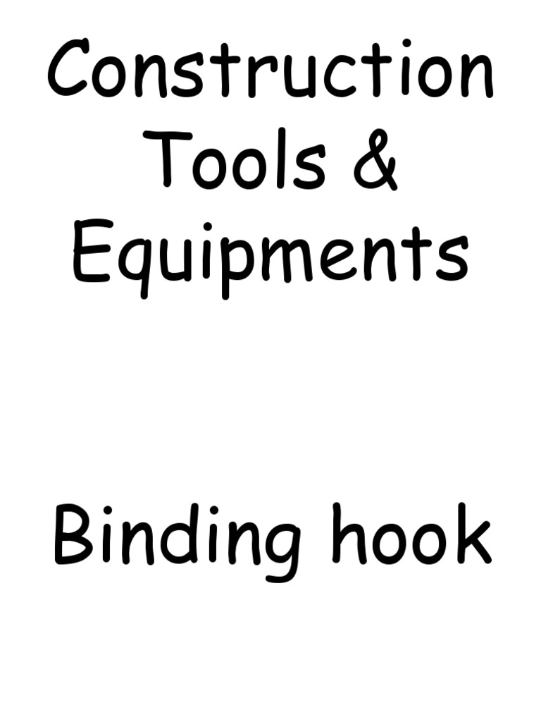 Construction Tools Flashcards PDF