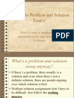 A Guide To Problem and Solution Essays: How To Write A Standard Five Paragraph Essay and Argue Your Solutions