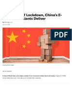 Foro - in The Face of Lockdown, China's E-Commerce Giants Deliver