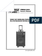 PWMA1080I: Owners Manual