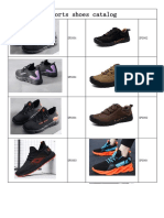 Sports Shoes Catalog: SPS001 SPS002