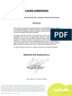 Certificado de No Deuda (Viva) 1