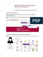 Proceso de Matrícula en El Sistema Sga