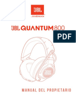 JBL - Quantum 800 - Owner's Manual - ES