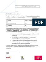 Carta de Compromiso Laboral