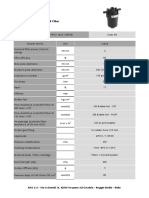 FG4 Filter Technical Data Sheet