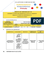 PLANIFICACIÓN DE SESIÓN - SEMANA 11 - Sesión 21 - ANTONIO JOSÉ DE SUCRE