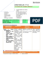 Sesión 12-¡Vivimos en Armonía Entre Costumbres Diferentes!